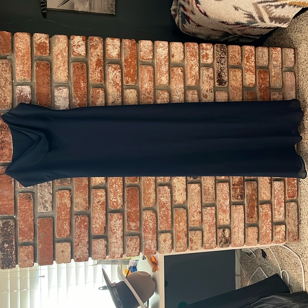 Navy blue long dress